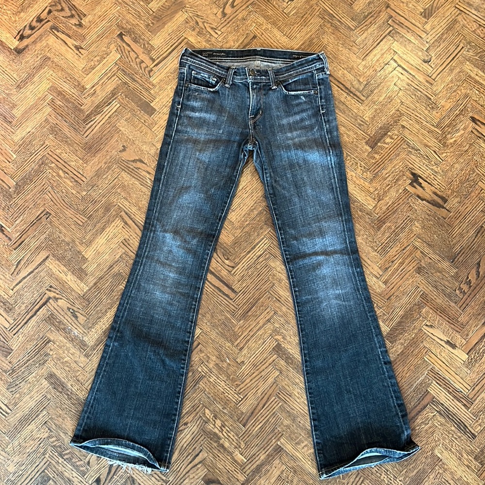 Vintage Citizen of Humanity Stone Washed Black Denim. Sz 28
